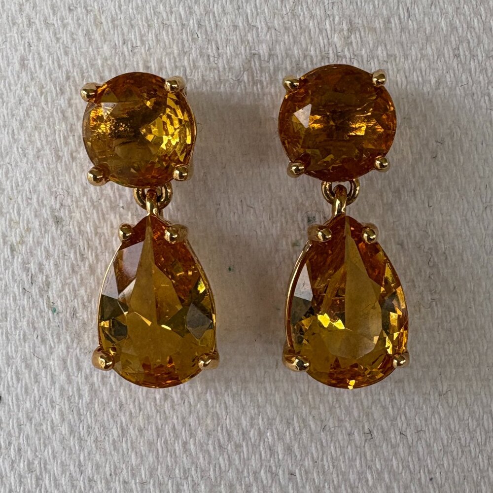 Kate Spade New York Honey Yellow Drop Earrings